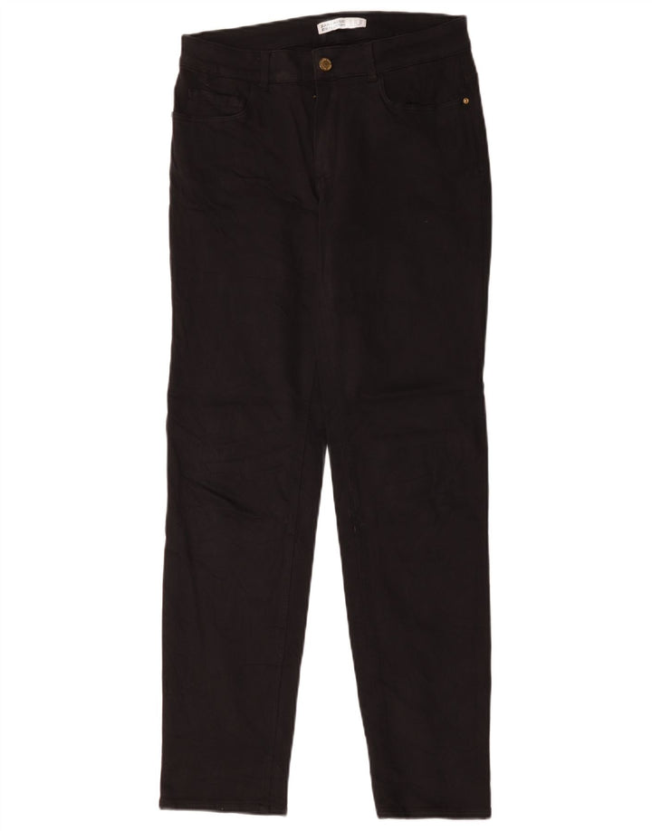 Damskie proste dżinsy Zara EU 40 Medium W30 L30 Czarna bawełna