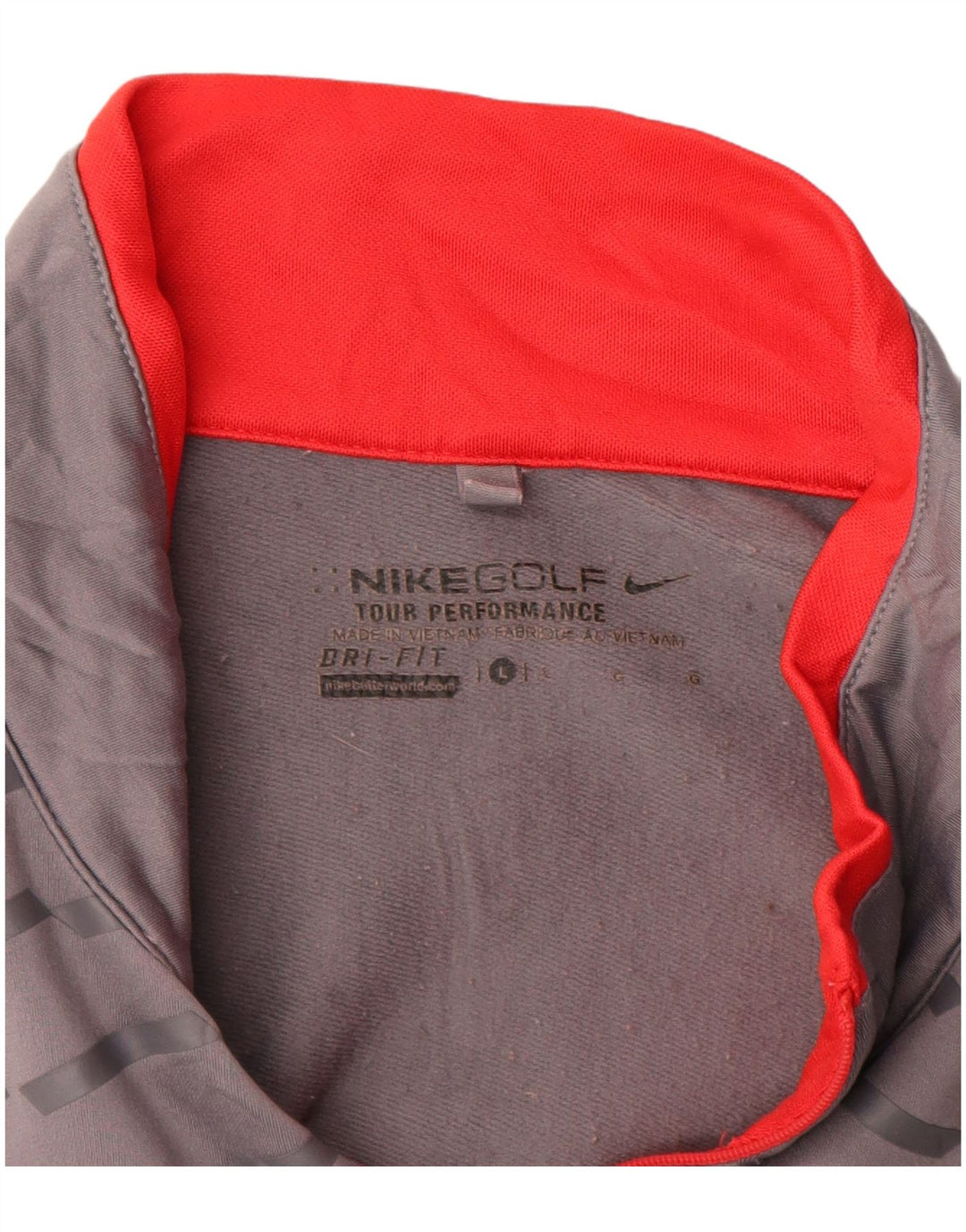 Męski dres Nike Dri Fit z zamkiem błyskawicznym i dużymi szarymi paskami