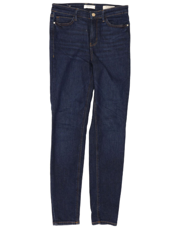 Guess Damskie Skinny Jeansy W28 L28 Granatowe