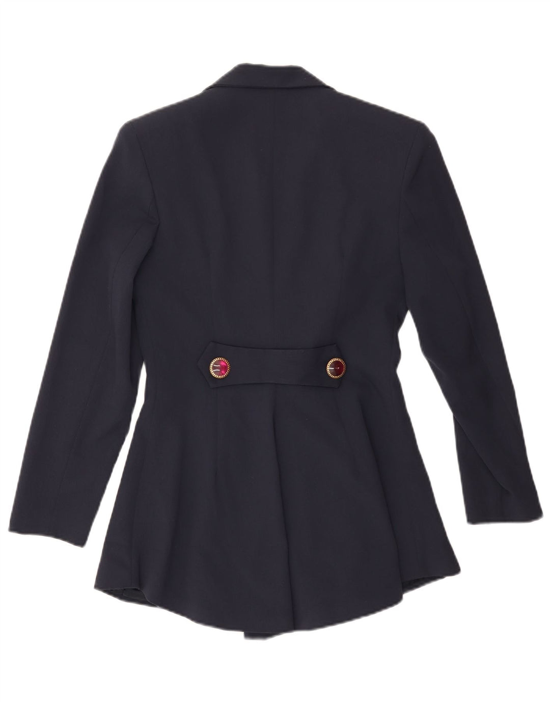 Damska marynarka o przedłużonym kroju VINTAGE UK 10, mała, granatowa