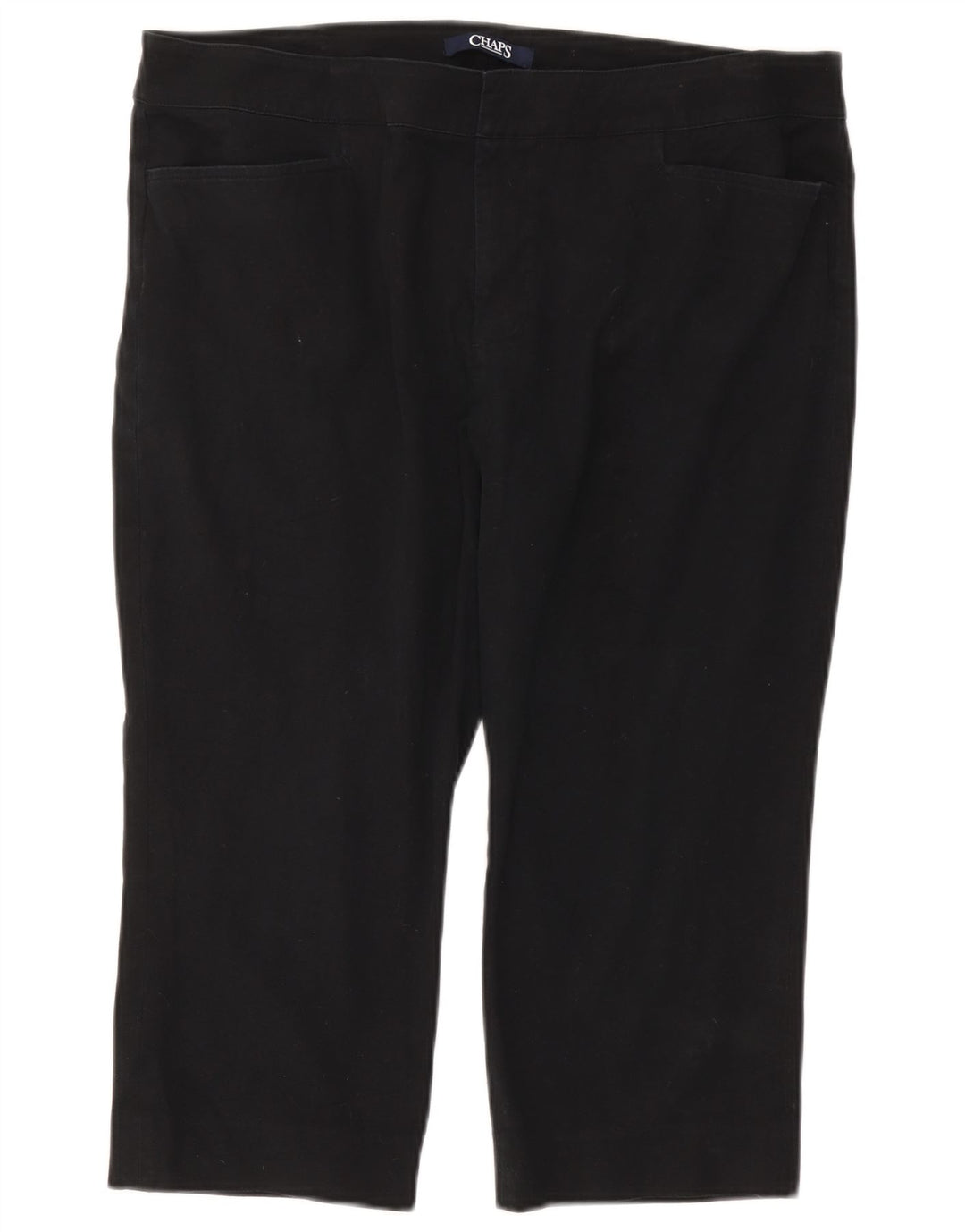 Spodnie damskie CHAPS proste Capri US 16 2XL W38 L19 granatowa bawełna