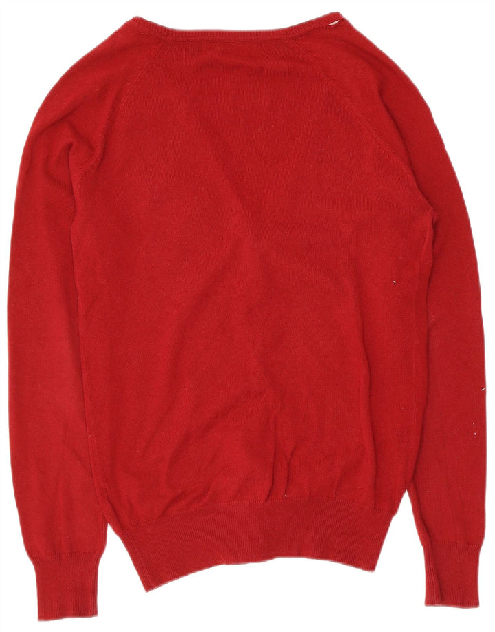 Sweter damski Zara, UK 12, średni czerwony, bawełniany