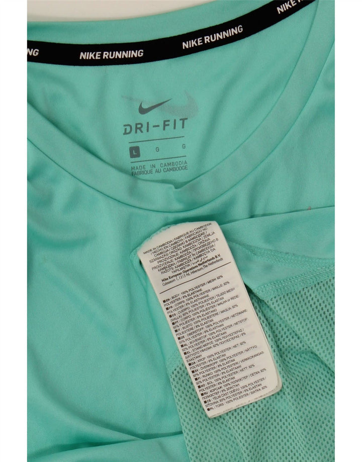 Damska kamizelka Nike Dri Fit Top UK 14, duża, zielona, poliester