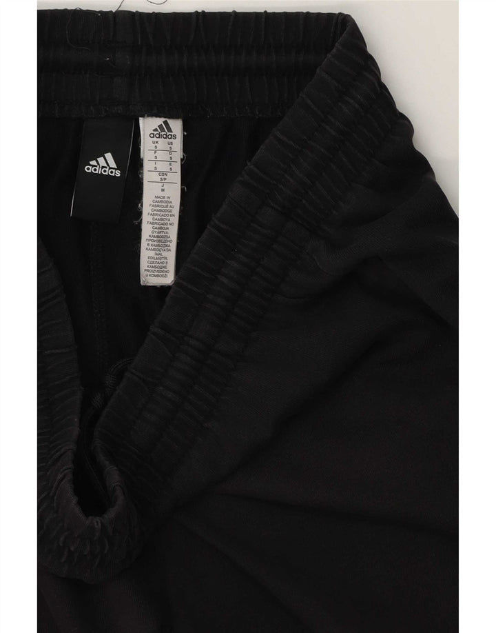 Męskie spodnie dresowe Adidas z grafiką, małe, czarne, bawełniane