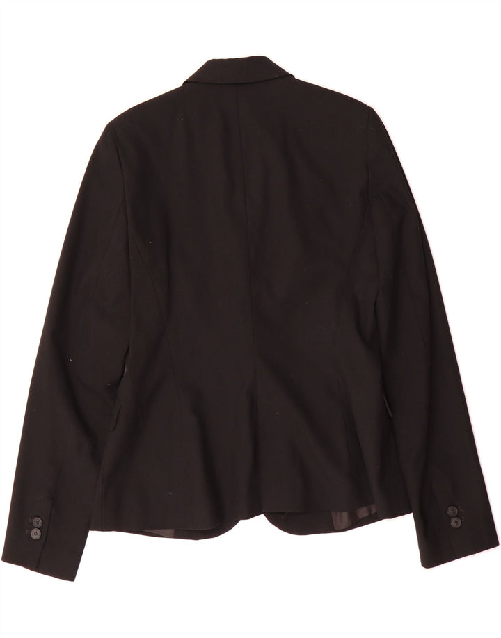 ZARA Womens 1 Button Blazer Jacket EU 38 Small Black Polyester Vintage Zara and Second-Hand Zara from Messina Hembry 