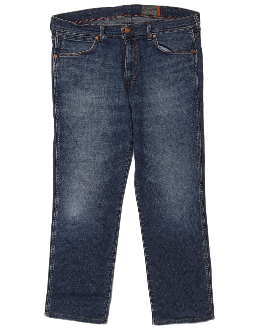 Męskie proste dżinsy Wrangler W38 L29 granatowe