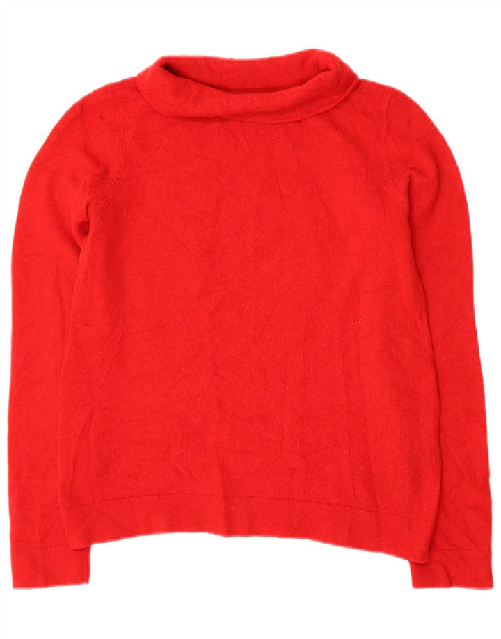 Sweter damski Hobbs z wywijanym dekoltem UK 10 Small Red Wełna