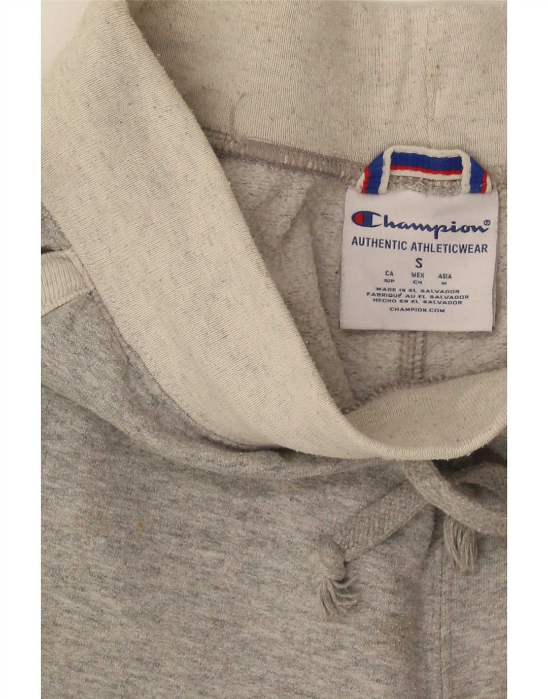 Męskie spodnie dresowe Champion, joggery, małe, szare, z blokami kolorów
