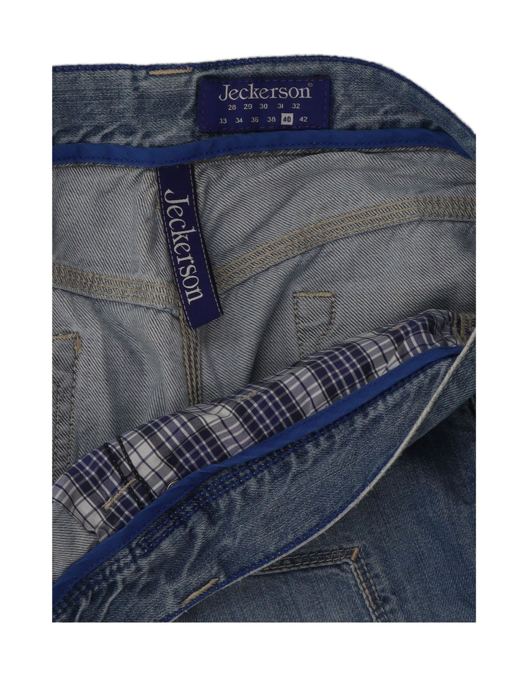 JECKERSON Mens Denim Shorts W40 XL Blue