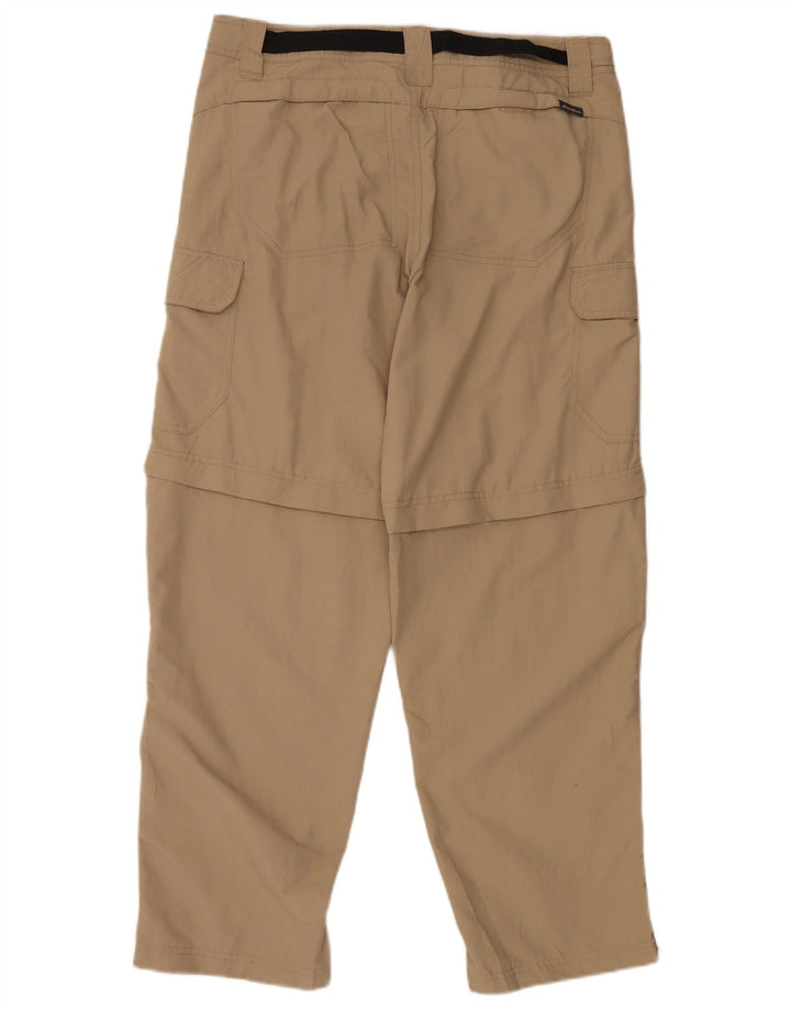 Męskie proste spodnie cargo EDDIE BAUER W34 L30 Beżowy nylon