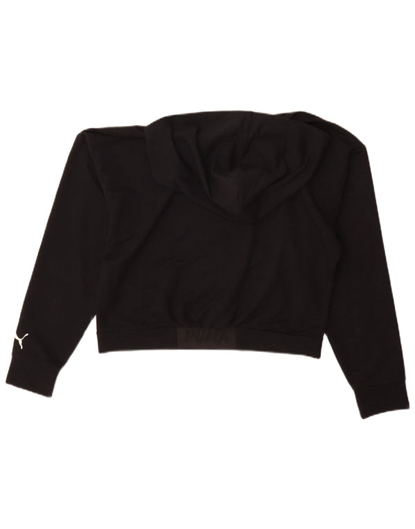 Damski sweter Puma z grafiką, oversize, UK 10, mały, czarny poliester