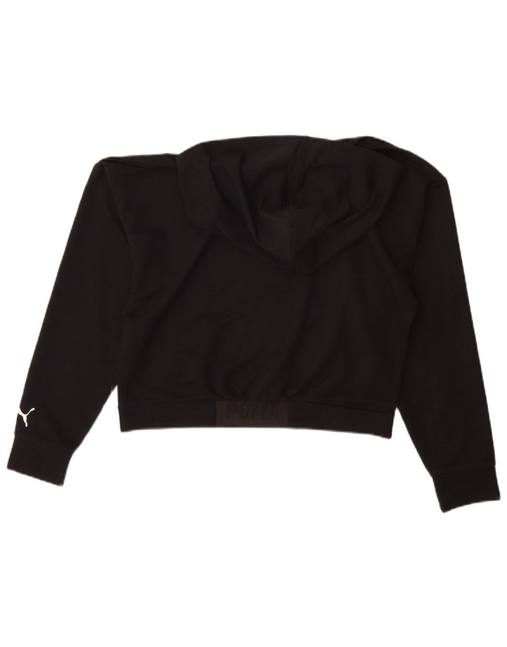 Damski sweter Puma z grafiką, oversize, UK 10, mały, czarny poliester