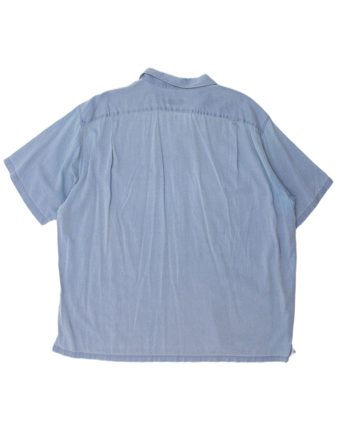 Koszula męska z krótkim rękawem LACOSTE, rozmiar 45, bawełniana, niebieska w prążki