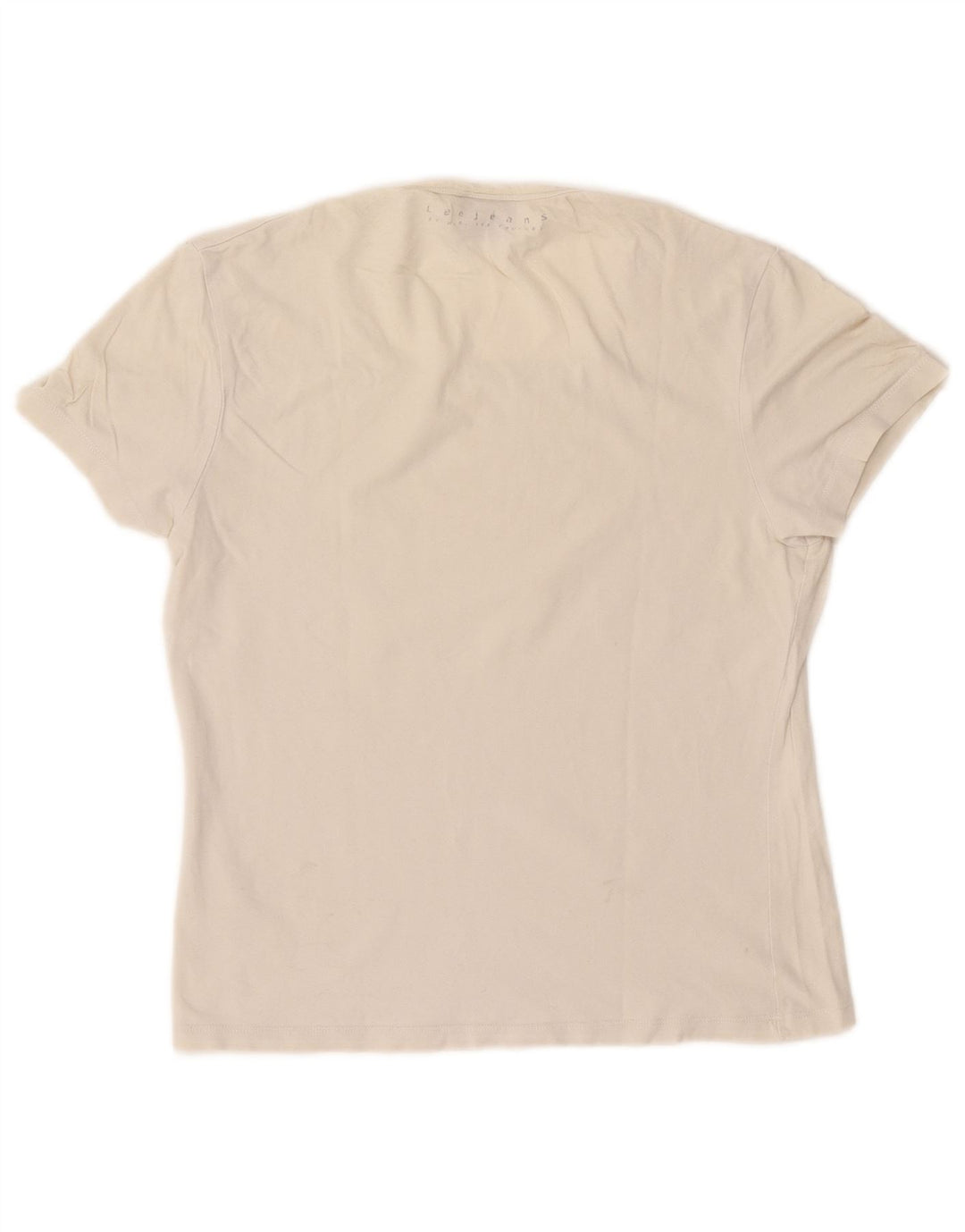LEE Womens T-Shirt Top UK 18 XL Off White