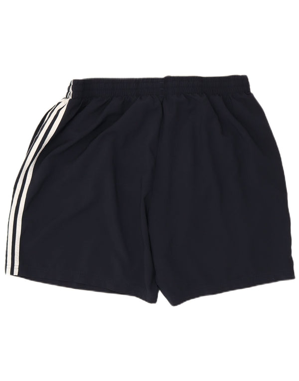 Męskie spodenki sportowe Adidas 2XL granatowe, poliestrowe