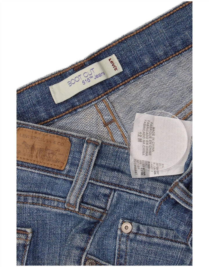 Damskie jeansy LEVI'S 515 Bootcut US 12, duże, W34 L31, niebieska bawełna
