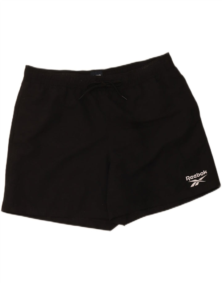 Damskie spodenki sportowe Reebok UK 16, duże, czarne, poliestrowe