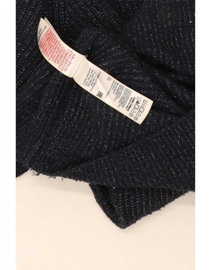 Marks & Spencer Męski sweter z okrągłym dekoltem XL, granatowy, poliamid