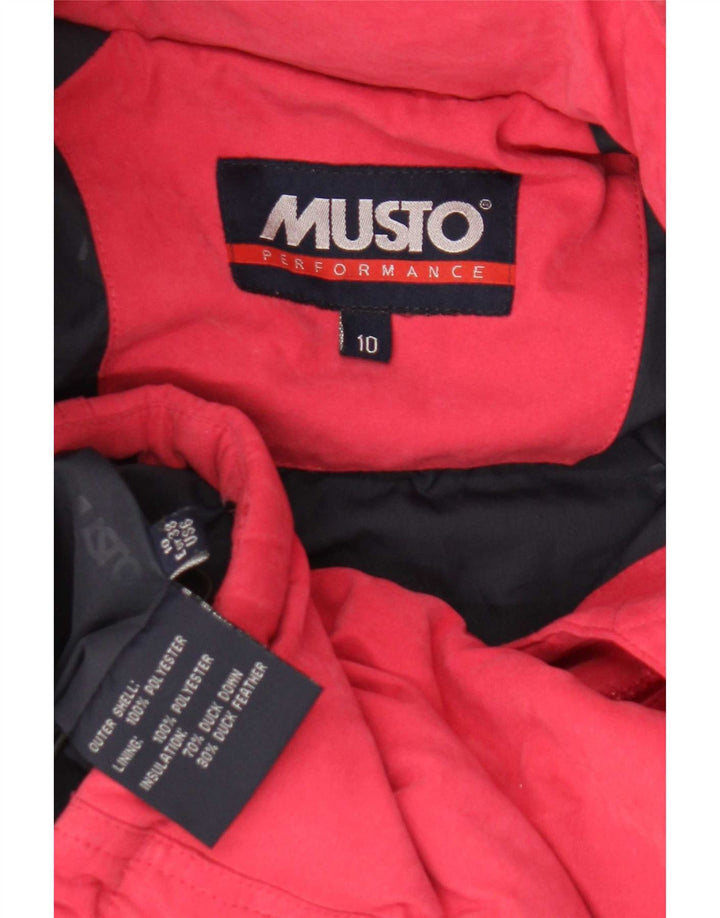 Damska, oversize'owa kurtka wyściełana Musto UK 10, mała, czerwona, poliester