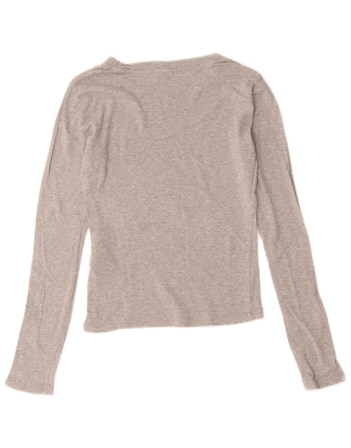 Damski top Levi's z długim rękawem UK 2 2XS, szara bawełna