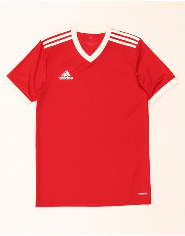 Koszulka męska Adidas Aeroready Top, mała, czerwona, z poliestru
