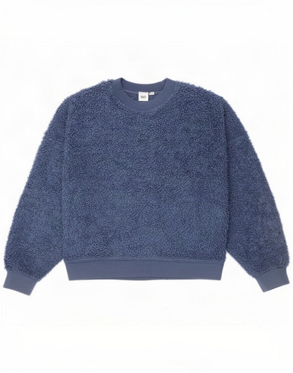 Damski sweter oversize Gap z polaru UK 10, mały, niebieski, poliester
