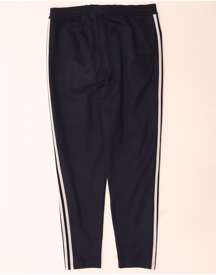 Męskie spodnie dresowe Adidas, duże, granatowe, poliestrowe