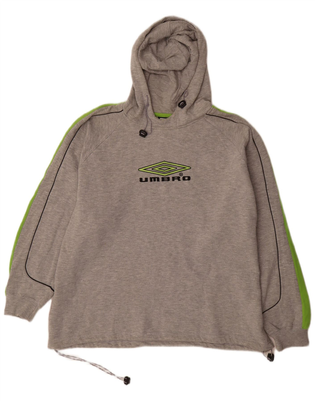 Męski sweter z kapturem Umbro XL, szary, z blokami kolorów, poliester