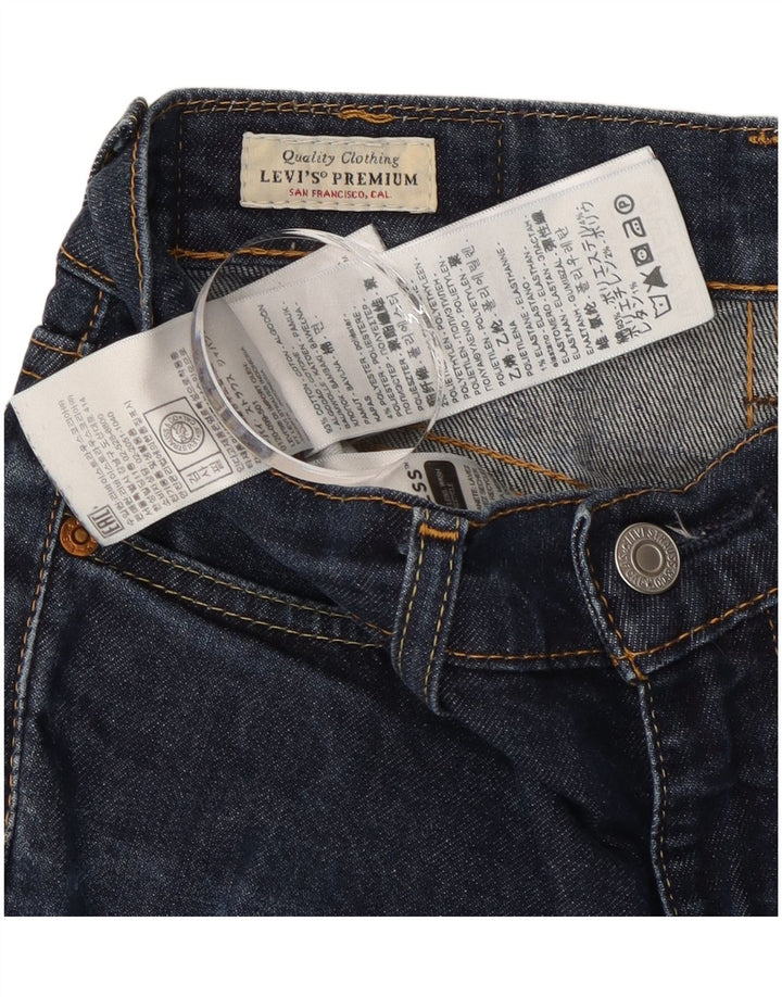 Damskie jeansy Levi's Slim W27 L32 Granatowa bawełna