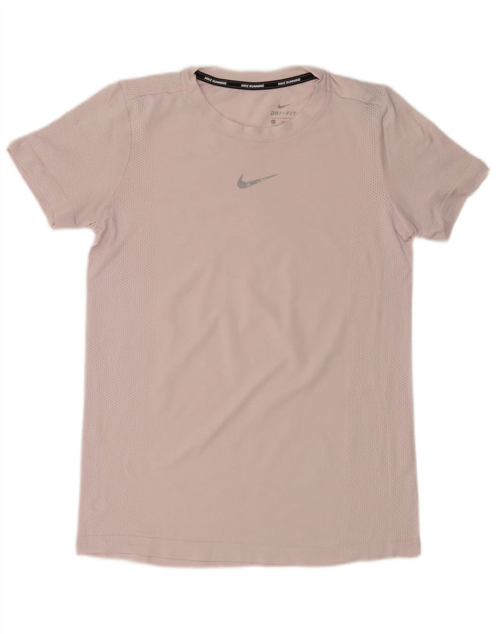 Damska koszulka NIKE Dri Fit UK 12, średni różowy nylon
