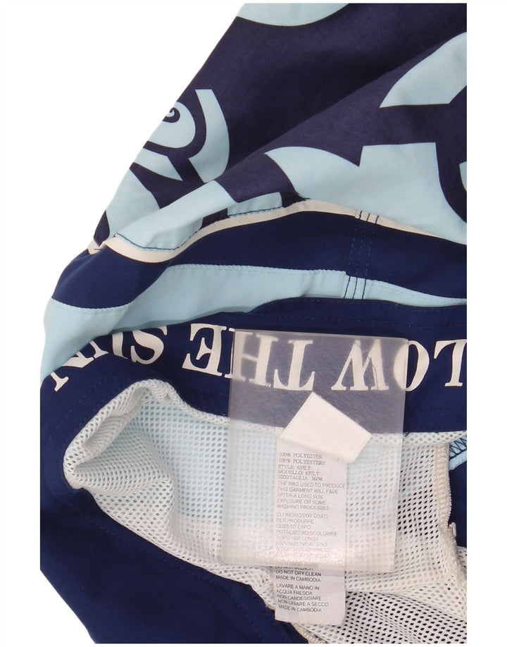 Męskie spodenki kąpielowe Sundek, duże, granatowe, z poliestru w blokach kolorów