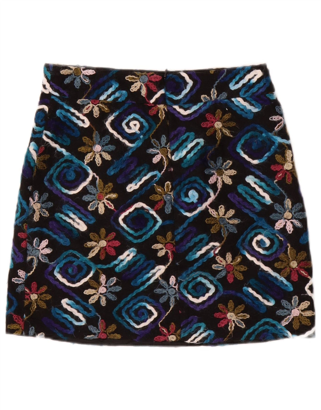 Spódnica mini damska Zara mała W26 czarna w kwiaty