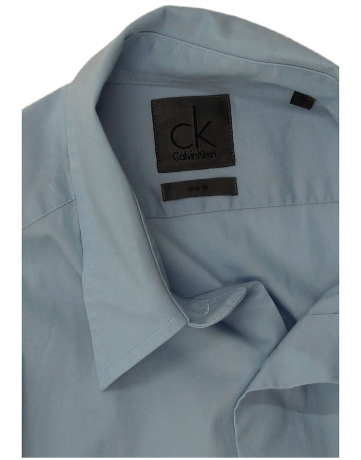 Koszula męska Calvin Klein Slim Fit, średnioniebieska, bawełniana