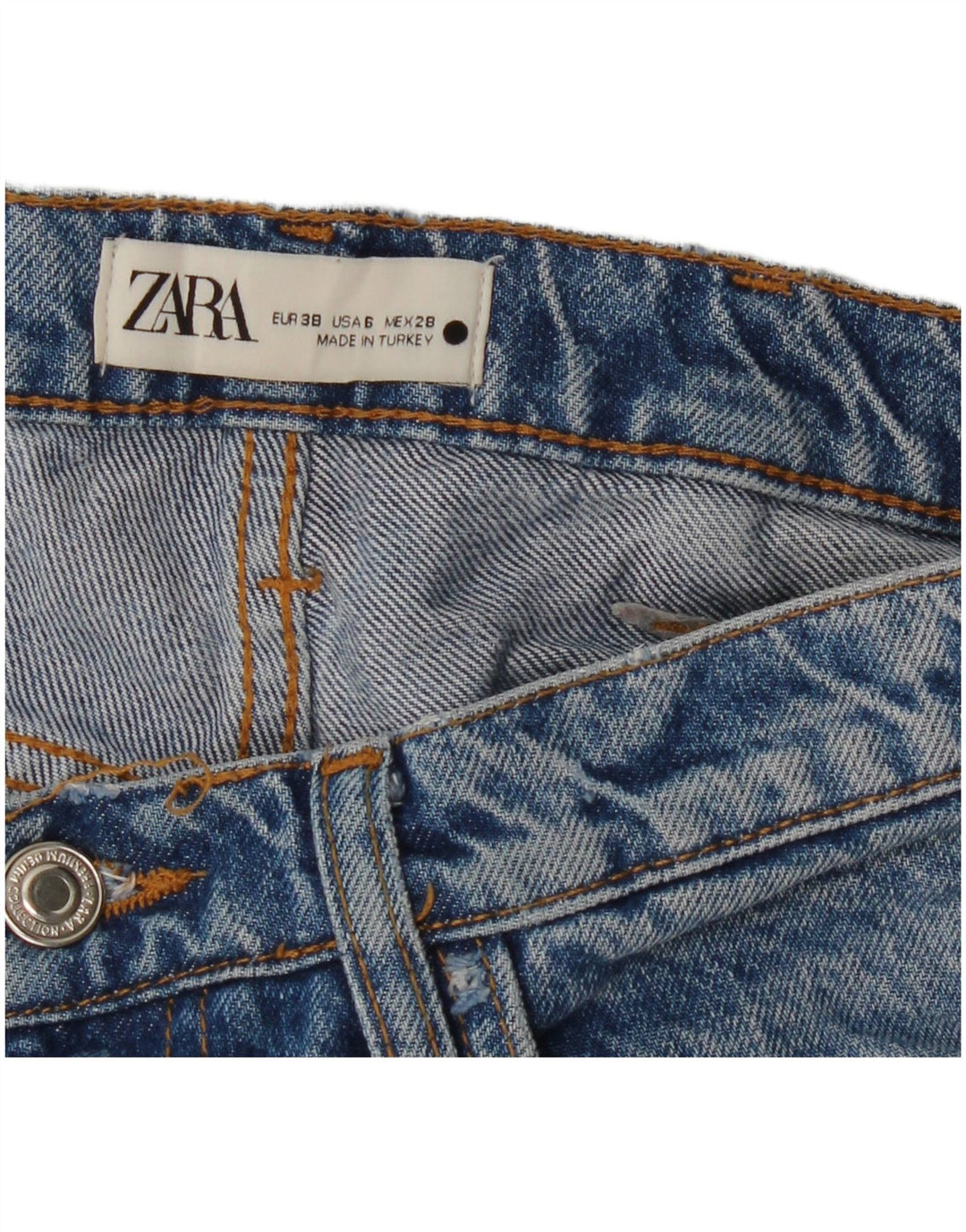 Damskie jeansy Bootcut Zara EU 38 Small W28 L34 Niebieskie