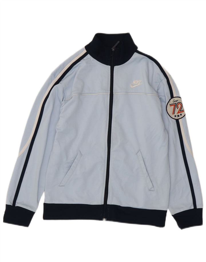 Kurtka dziewczęca Nike Graphic Tracksuit Top 10-11 lat, średni niebieski, blok kolorów