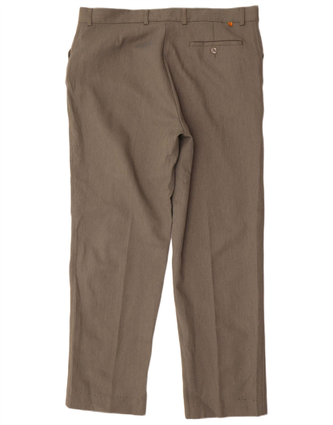 Męskie proste spodnie codzienne Farah W38 L31 Khaki Poliester
