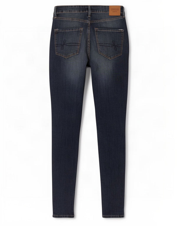 Damskie jeansy Levi's Denizen z wysokim stanem US 8 Medium W29 L30 granatowe