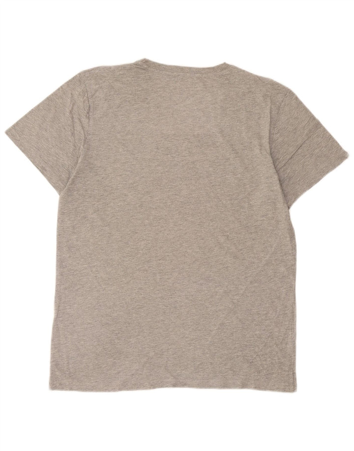 Męski T-shirt z grafiką Jack & Jones, średni szary