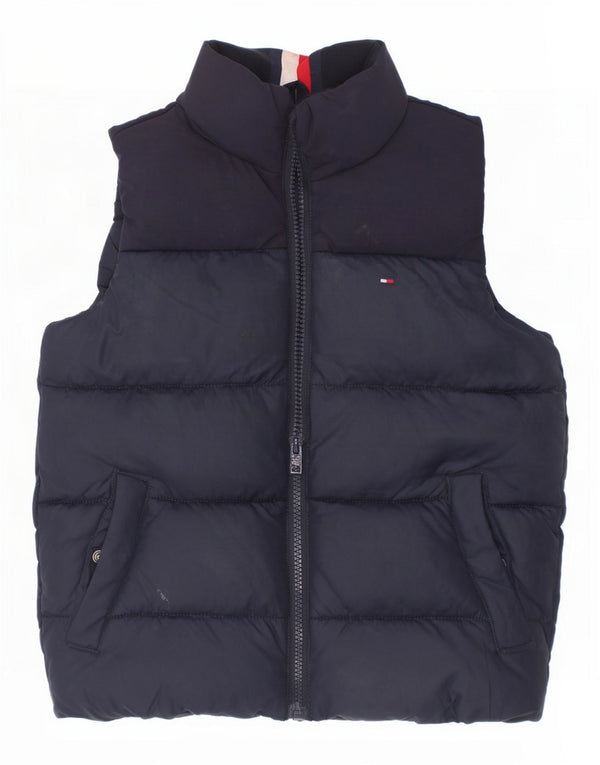 Chłopięca wyściełana kamizelka Tommy Hilfiger z grafiką 5-6 lat, granatowa, poliester