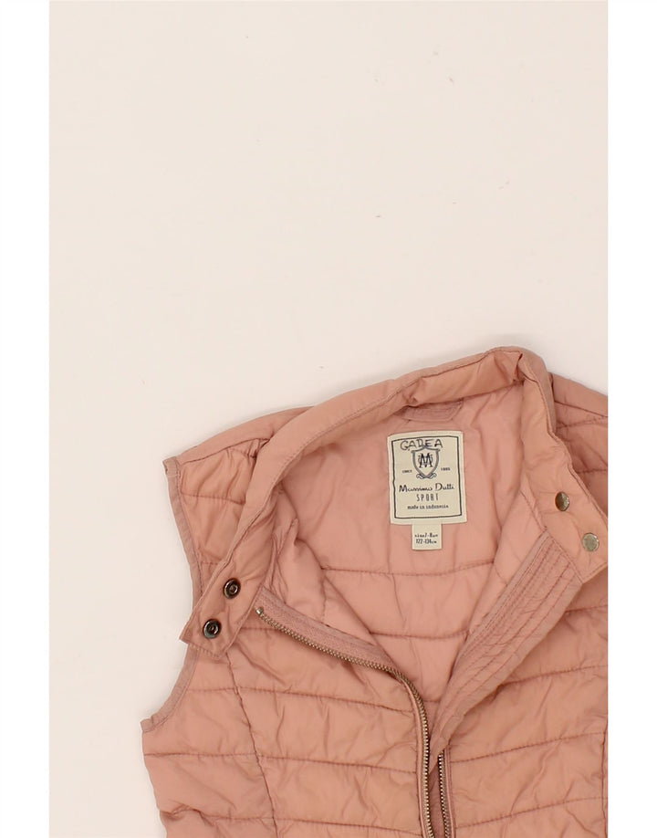 MASSIMO DUTTI Girls Padded Gilet 7-8 Years Pink Polyester Vintage Massimo Dutti and Second-Hand Massimo Dutti from Messina Hembry 