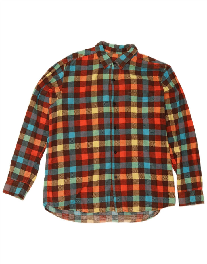 Męska koszula flanelowa Quiksilver w średnią wielobarwną kratkę