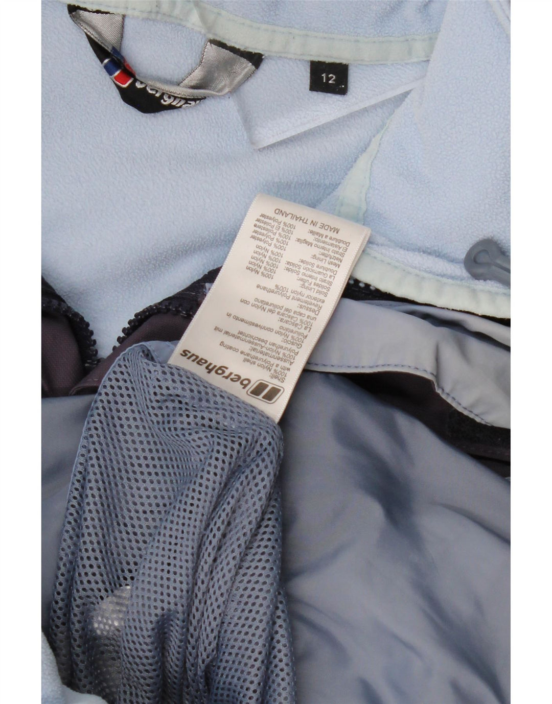 Damska kurtka wiatrówka z kapturem BERGHAUS UK 12, średni fiolet, nylon