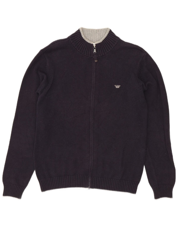 Sweter rozpinany dla chłopców Armani Teen Boys 13-14 lat granatowy