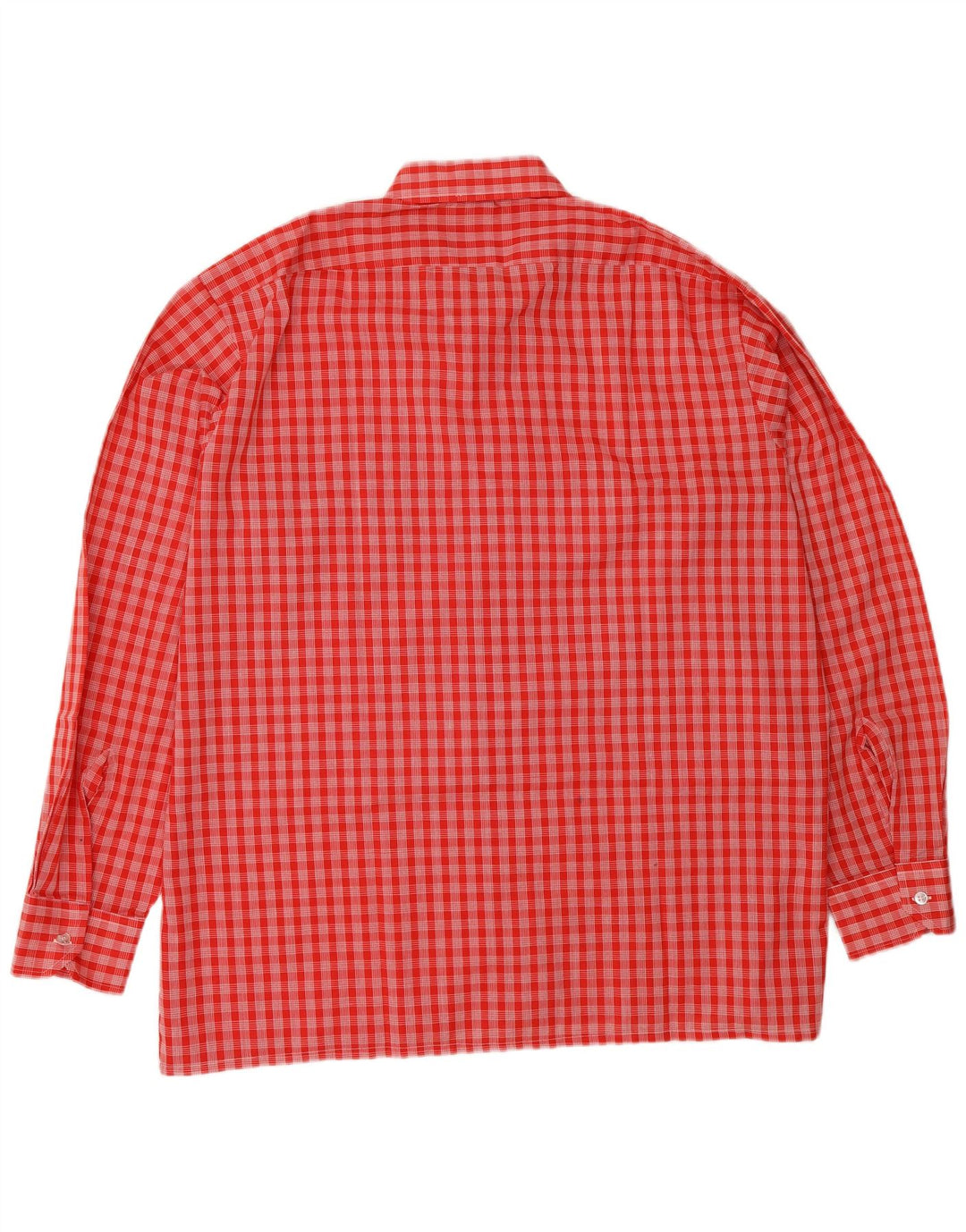 Koszula męska w stylu vintage XL, poliester w czerwoną kratę