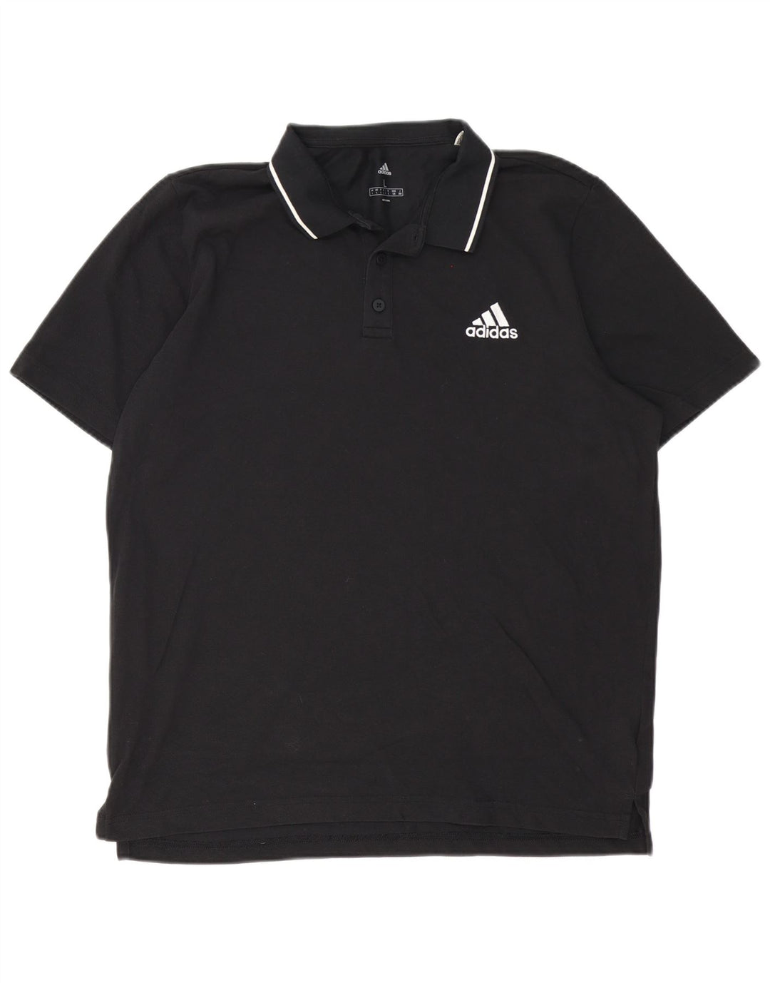Męska koszulka polo Adidas, duża, czarna, bawełniana
