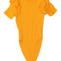 ZARA Womens Bodysuit UK 12 Medium Orange
