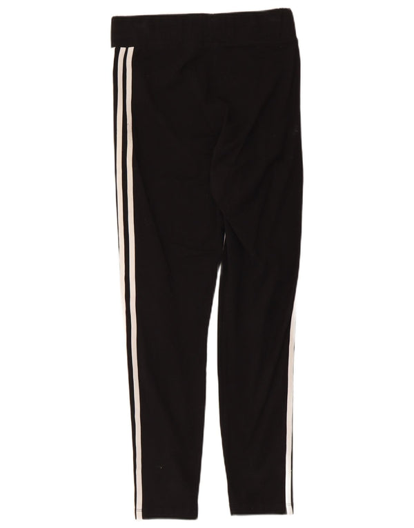 Legginsy damskie Adidas UK 12, średnie, czarne, bawełniane