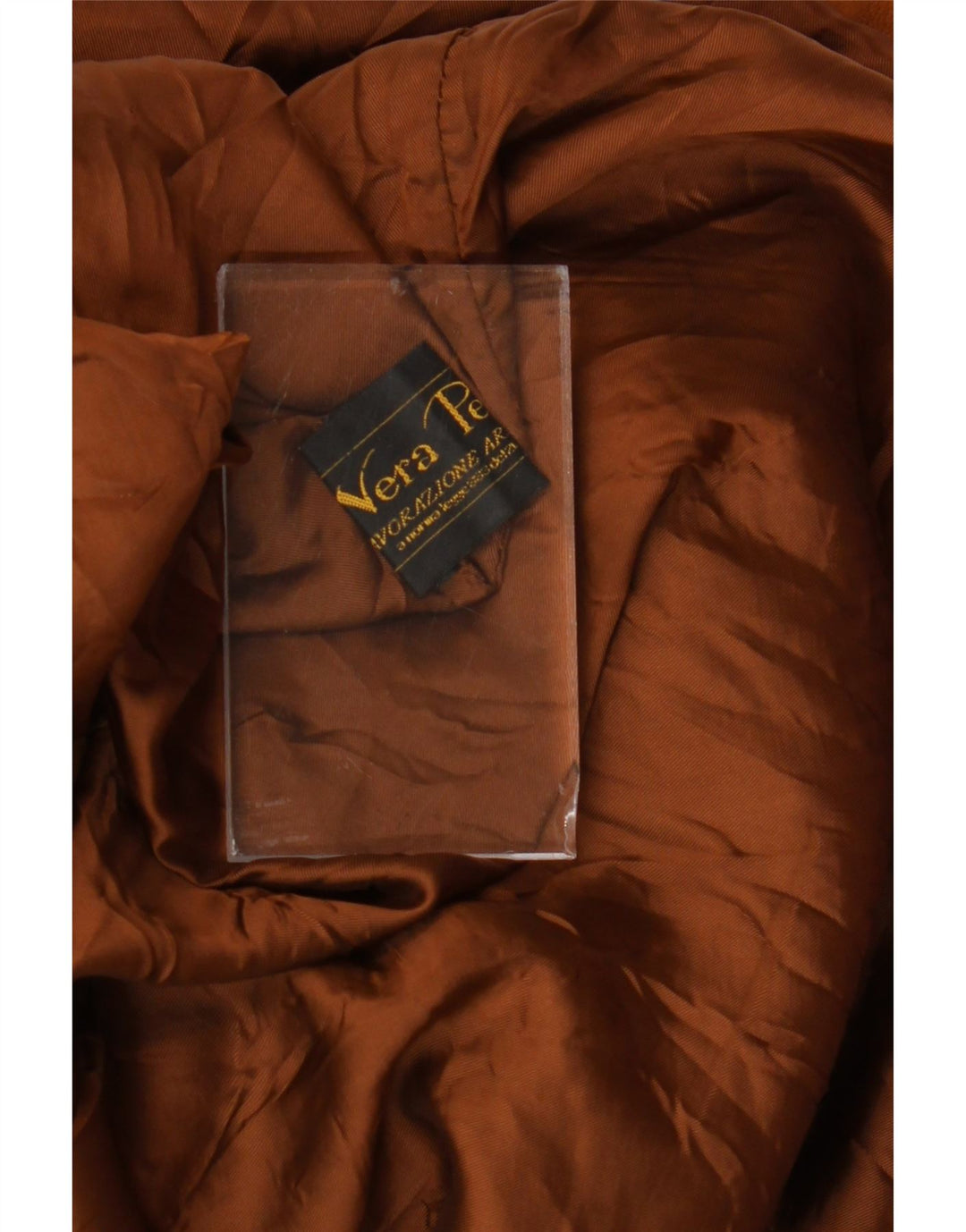 Zamszowa kurtka męska LAVORAZIONE ARTIGIANA UK 42 XL, brązowa, skórzana