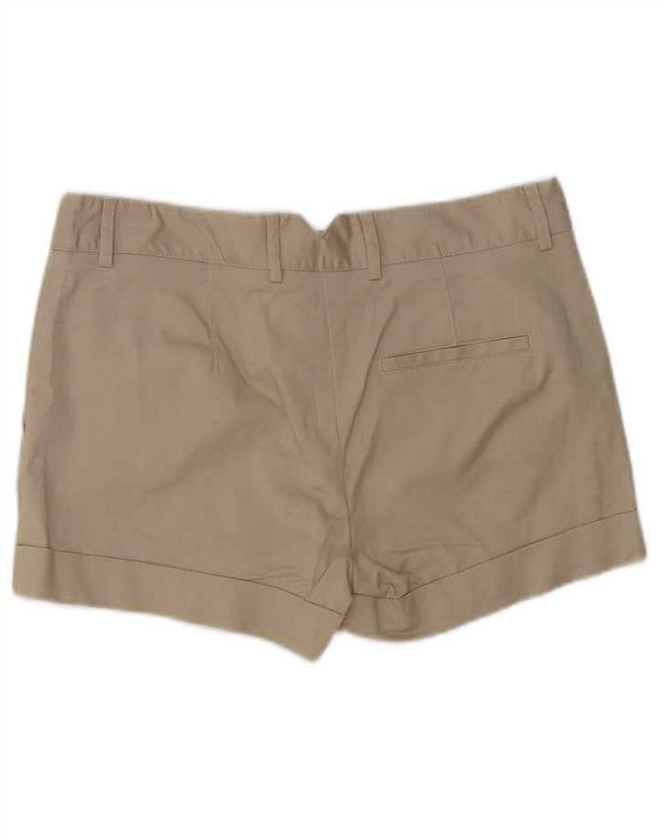 ZARA Womens Chino Shorts Medium W28  Beige Cotton