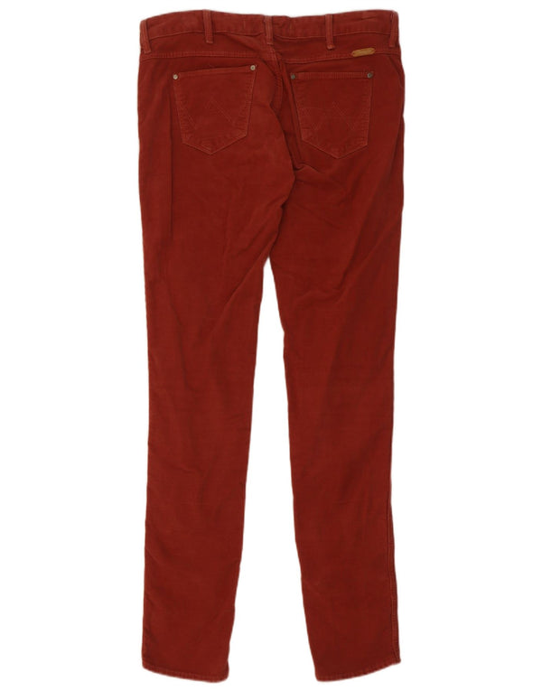 Damskie sztruksowe spodnie Wrangler Courtney W28 L32 Czerwone bawełniane